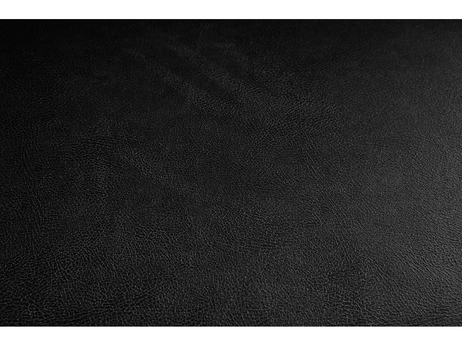 Sofá - Negro Tejido de fibra de cuero - VILNIUS