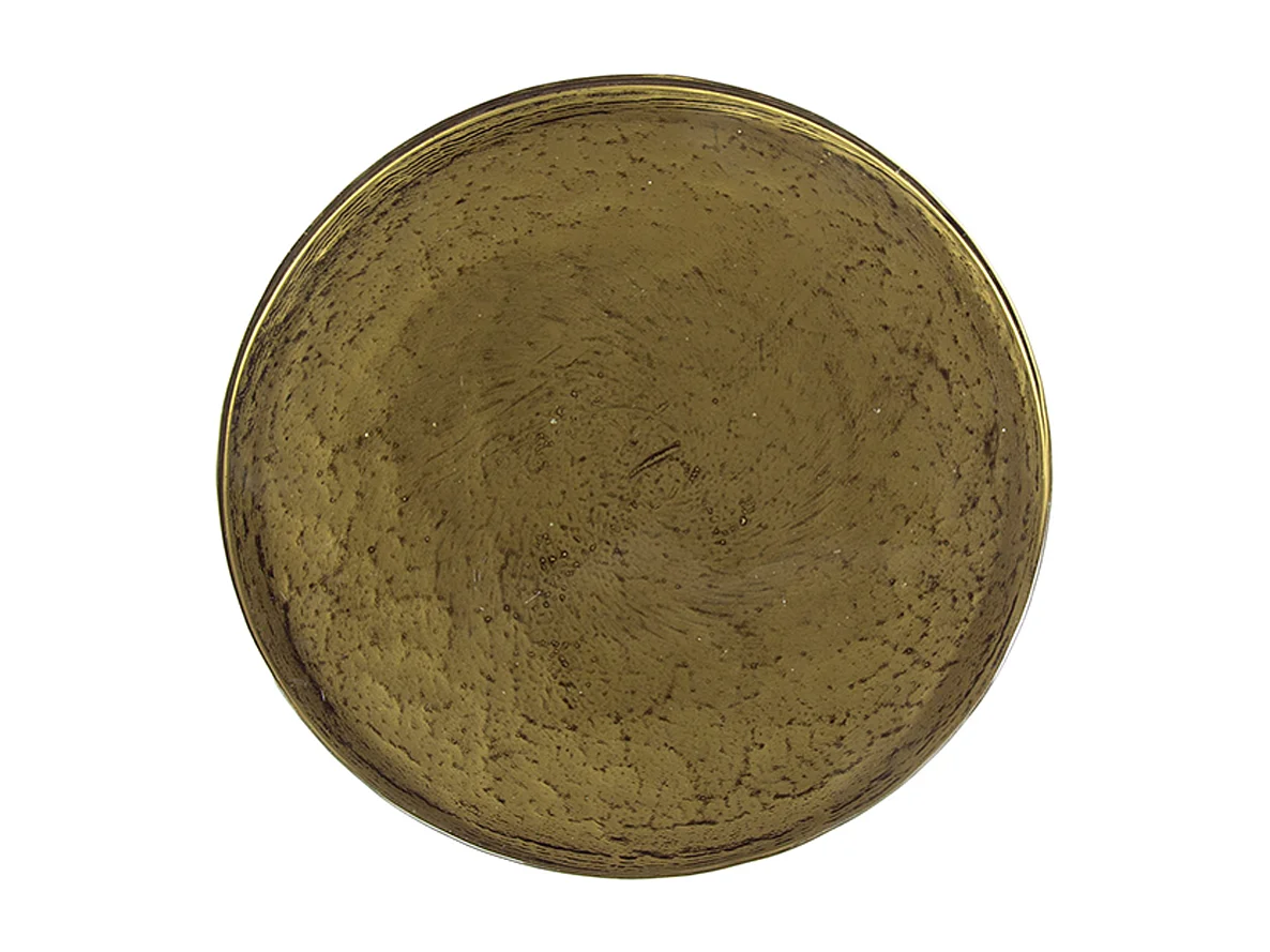 Beistelltisch - Gold Glas - 30 x 30 cm - MOKKA