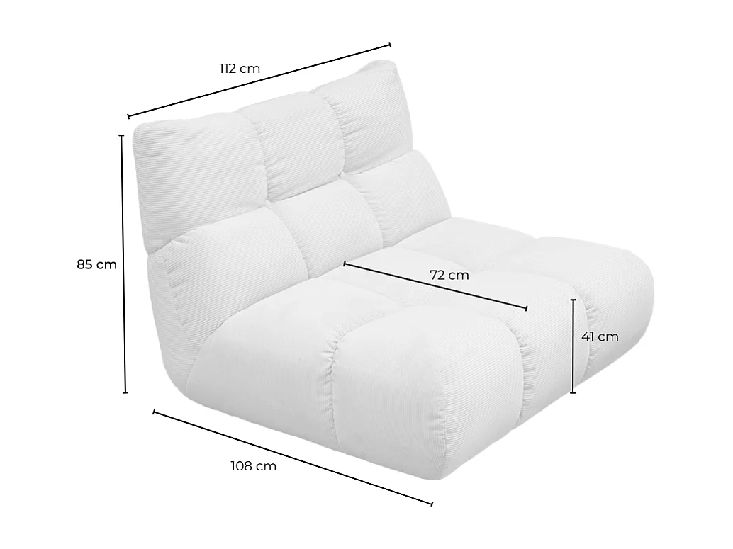 Drehsessel - Schwarz Velvet - VIVIEN