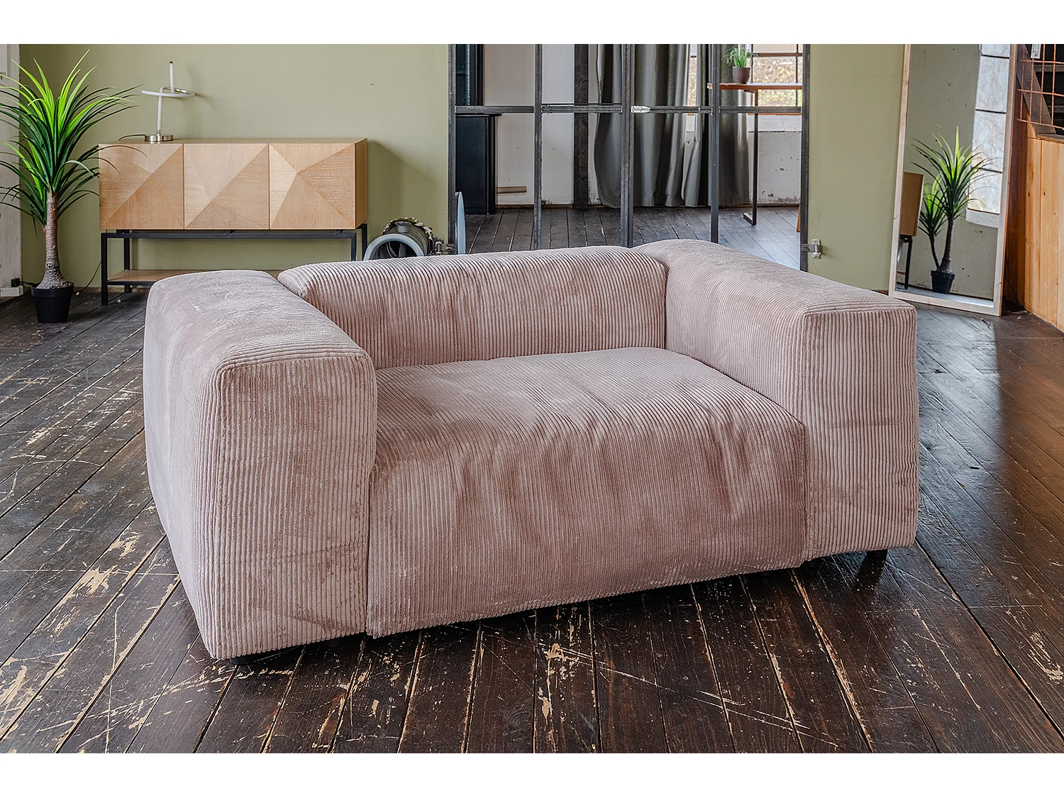 XXL fauteuil - Taupe Koord - MIA