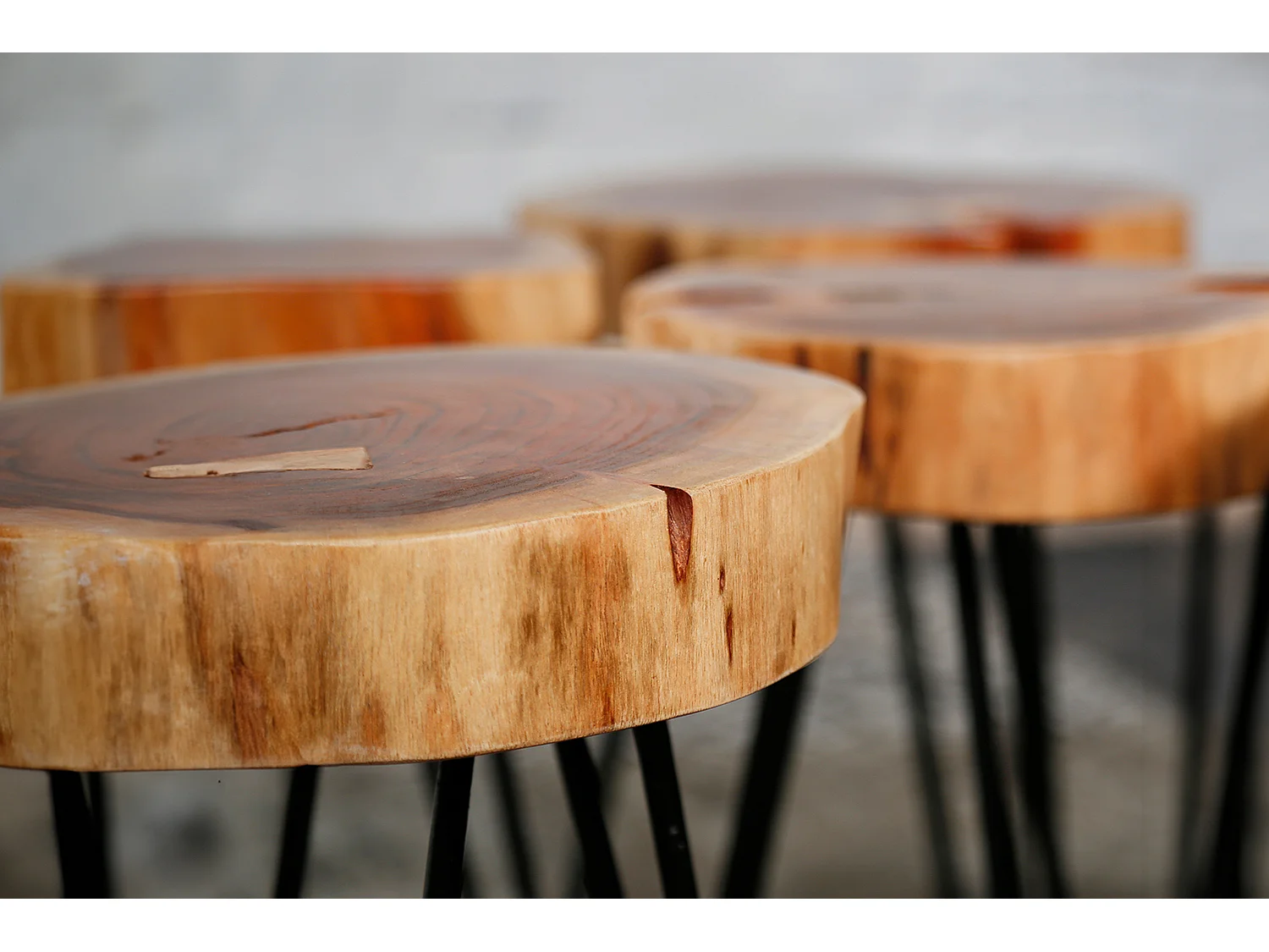 Mesa auxiliar - marrón Madera - 32 x 32 cm - VIVOSSA