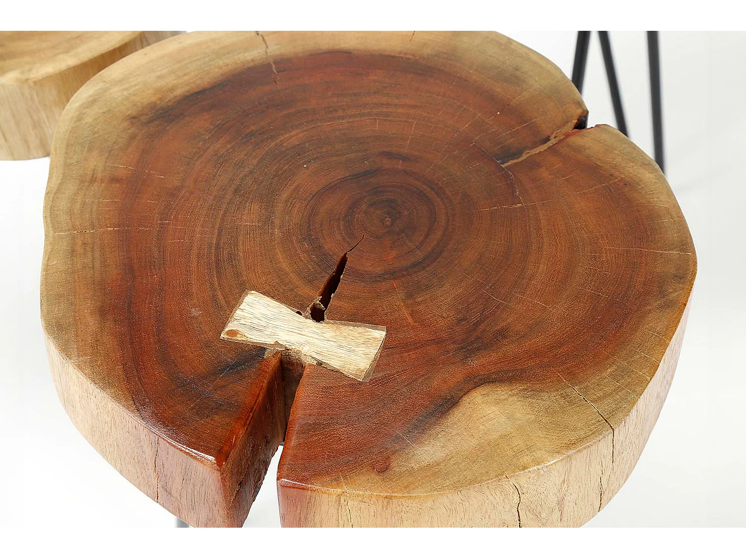 Mesa auxiliar - marrón Madera - 32 x 32 cm - VIVOSSA