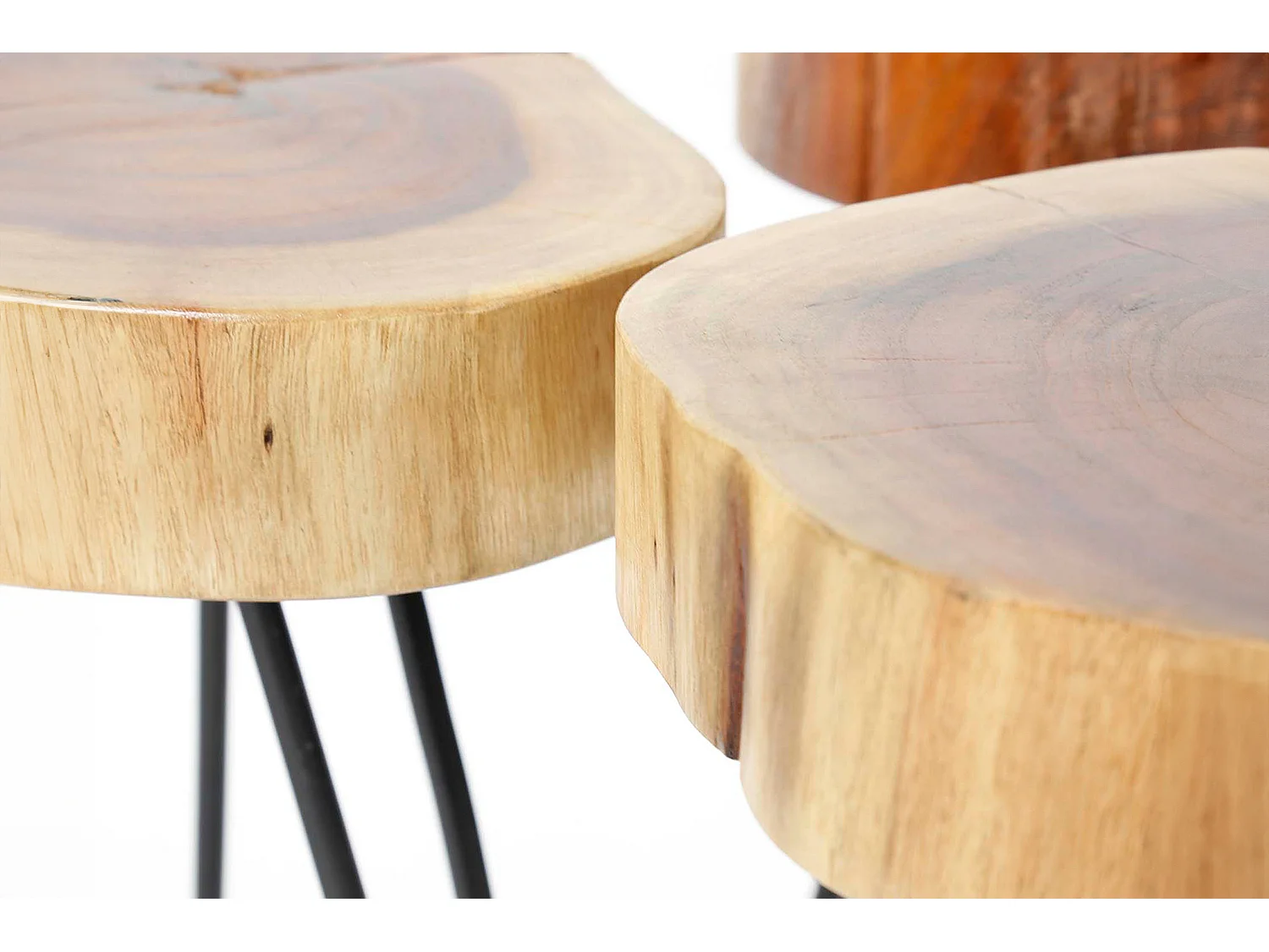 Mesa auxiliar - marrón Madera - 32 x 32 cm - VIVOSSA