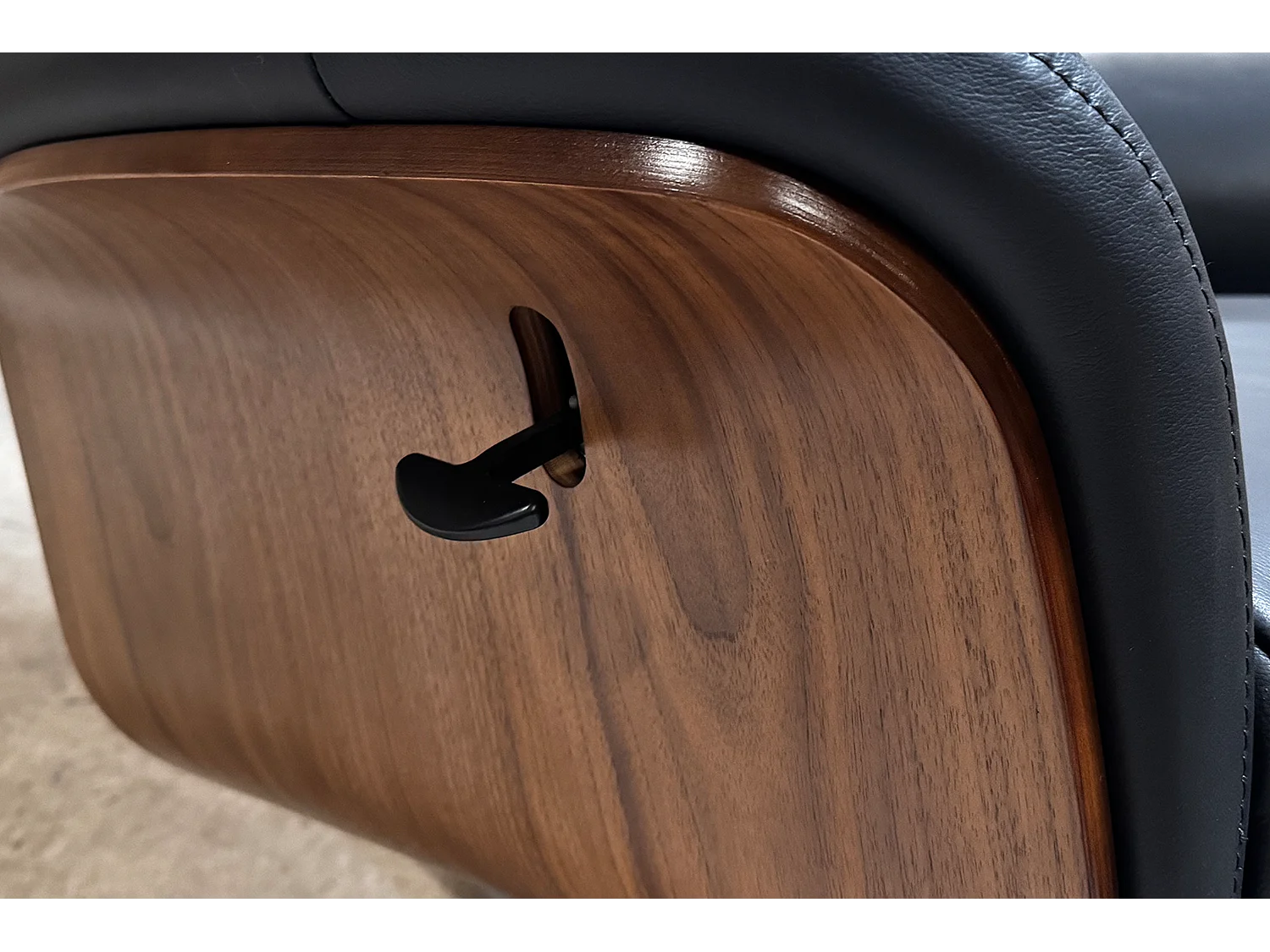 Relaxsessel - Schwarz Leder - SILVA