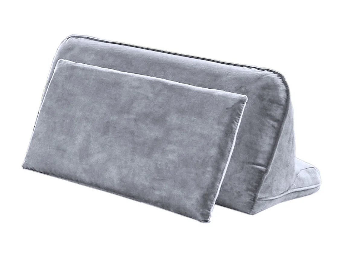 Cojines respaldo - Gris terciopelo - WIOLO