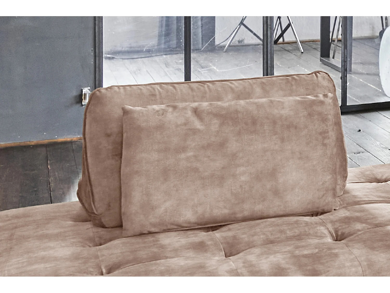 Rugkussen - Taupe Fluweel - WIOLO
