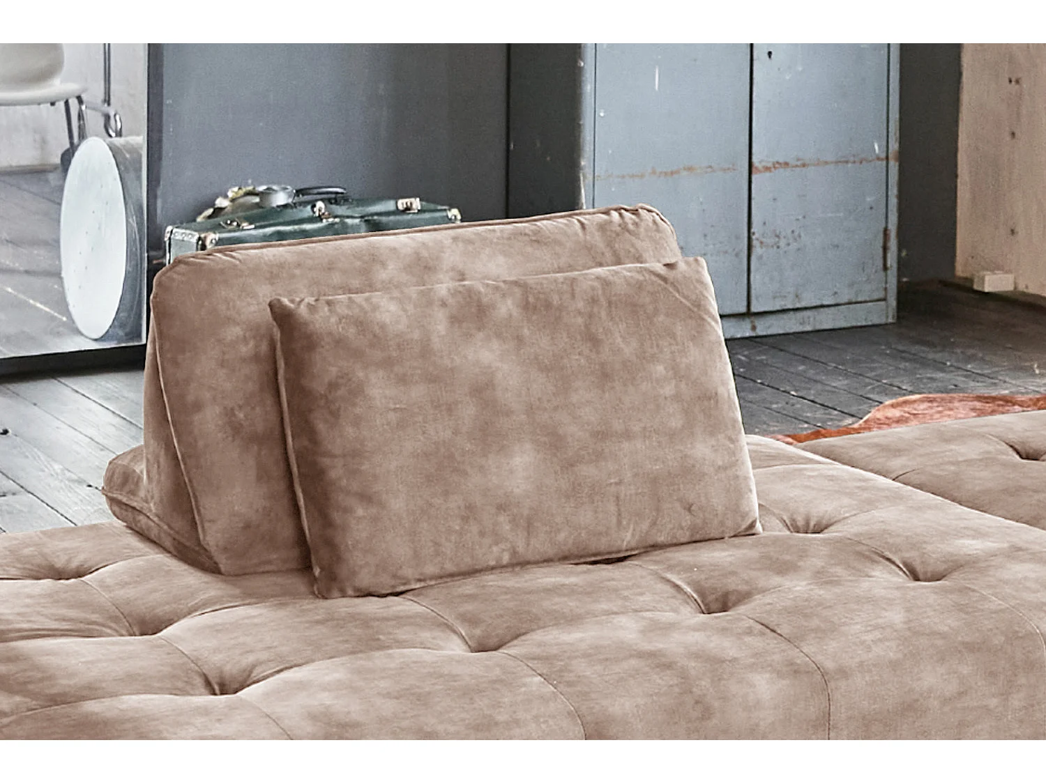 Rugkussen - Taupe Fluweel - WIOLO