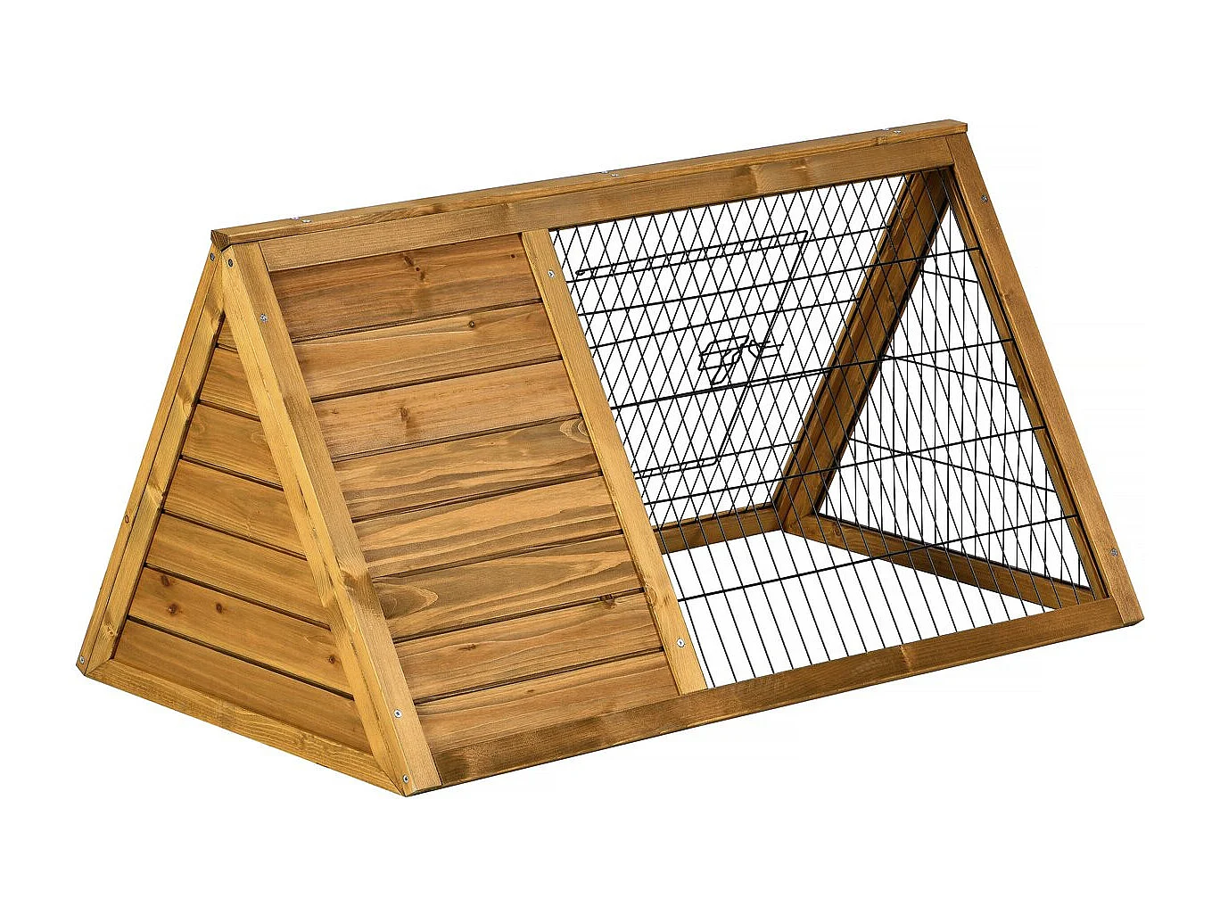 Hühner- Kaninchenstall "Biscotte" – 100 x 62 x 52 cm – Braun