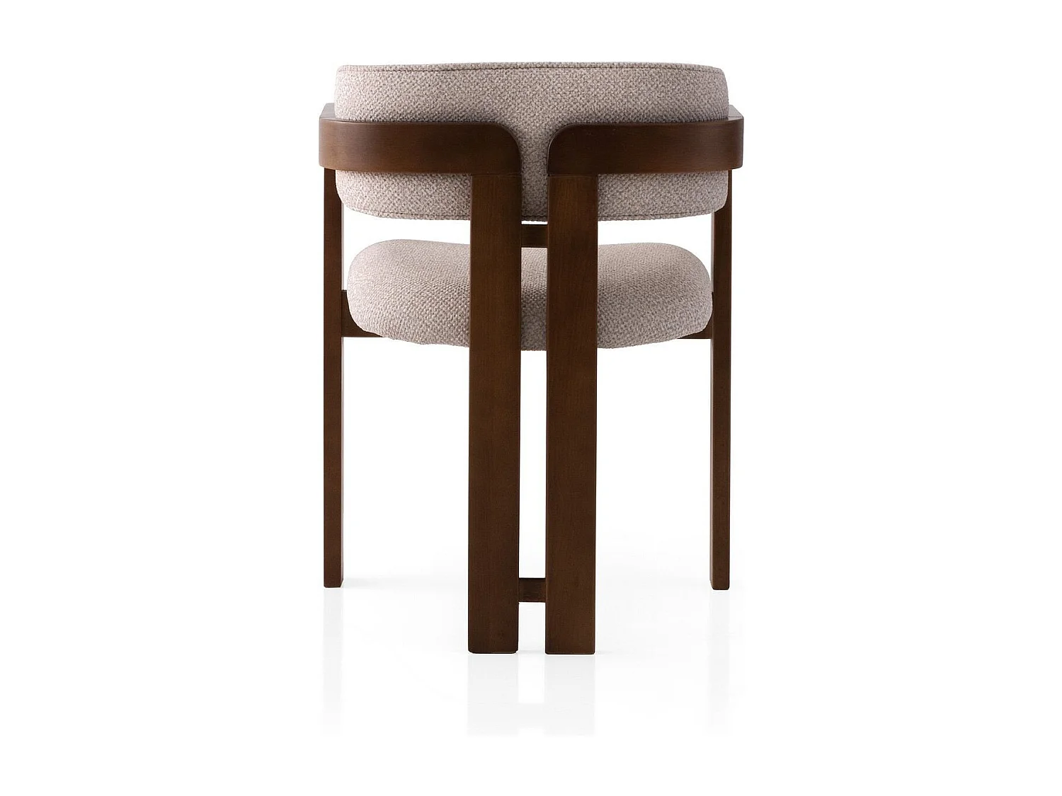 Chaise en bois "Cozy" - 44 x 57 x 76 cm - Crème de noix