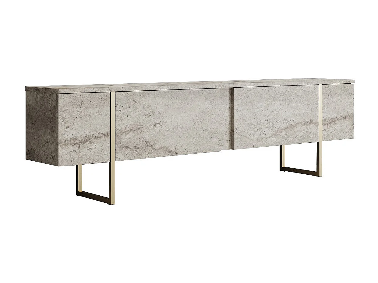 Meuble TV en bois "Luxe" - 180 x 30 x 50 cm - TravertinOr