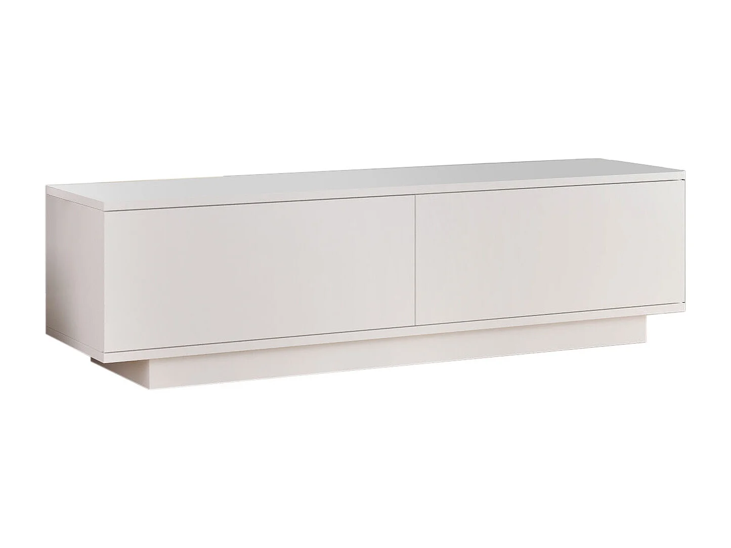 Meuble TV en bois "FN1" - 140 x 35 x 38 cm - Blanc