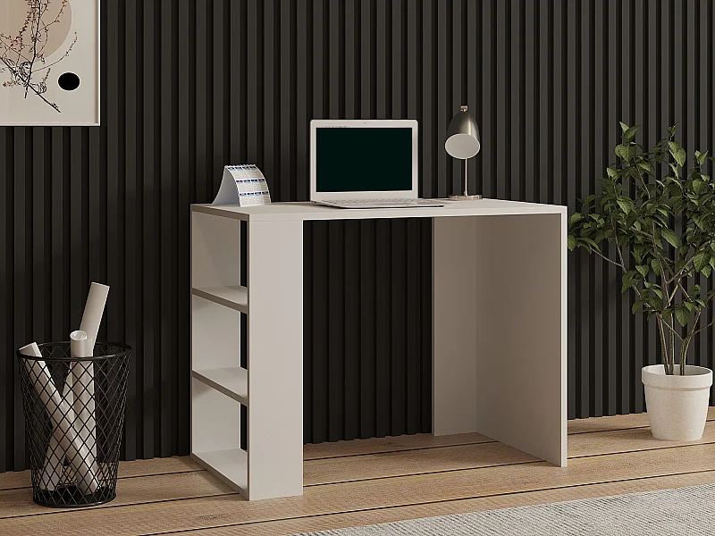 Bureau en bois "Cool" - 90 x 50 x 70 cm - Blanc