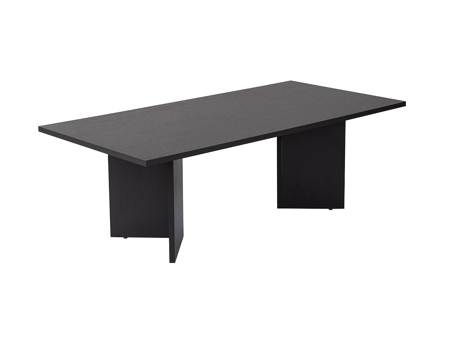 Table basse en bois "Sabin" - 60 x 119 x 40 cm - Bois Noir