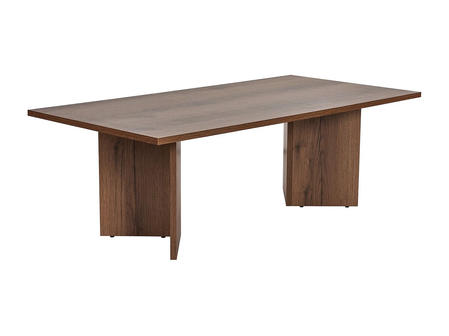Table basse en bois "Sabin" - 60 x 119 x 40 cm - Noyer