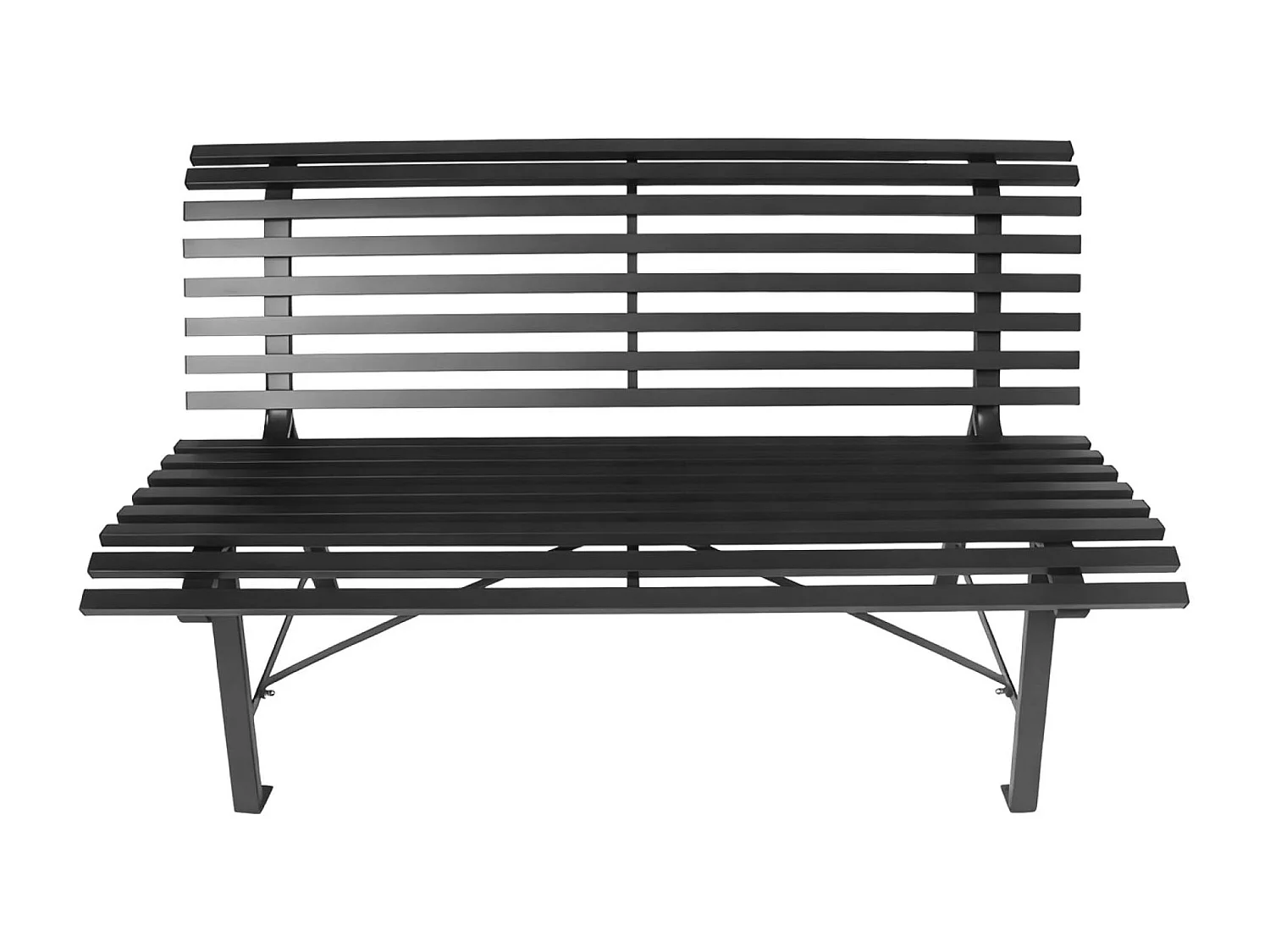 Banco de jardín de acero para 2 personas antracita