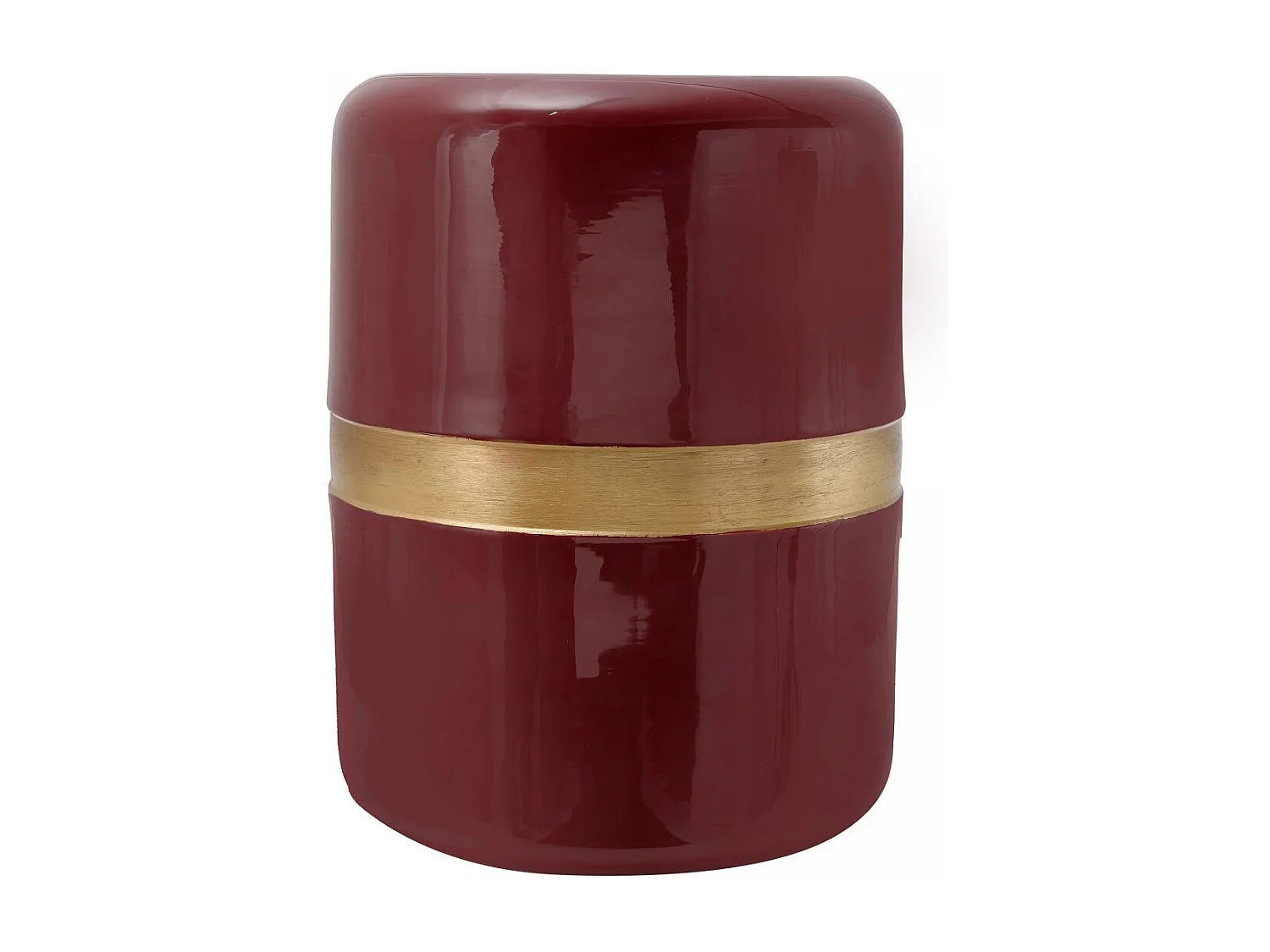 Table basse fait main en fer motif rétro-vintage EPA 36x36 prune