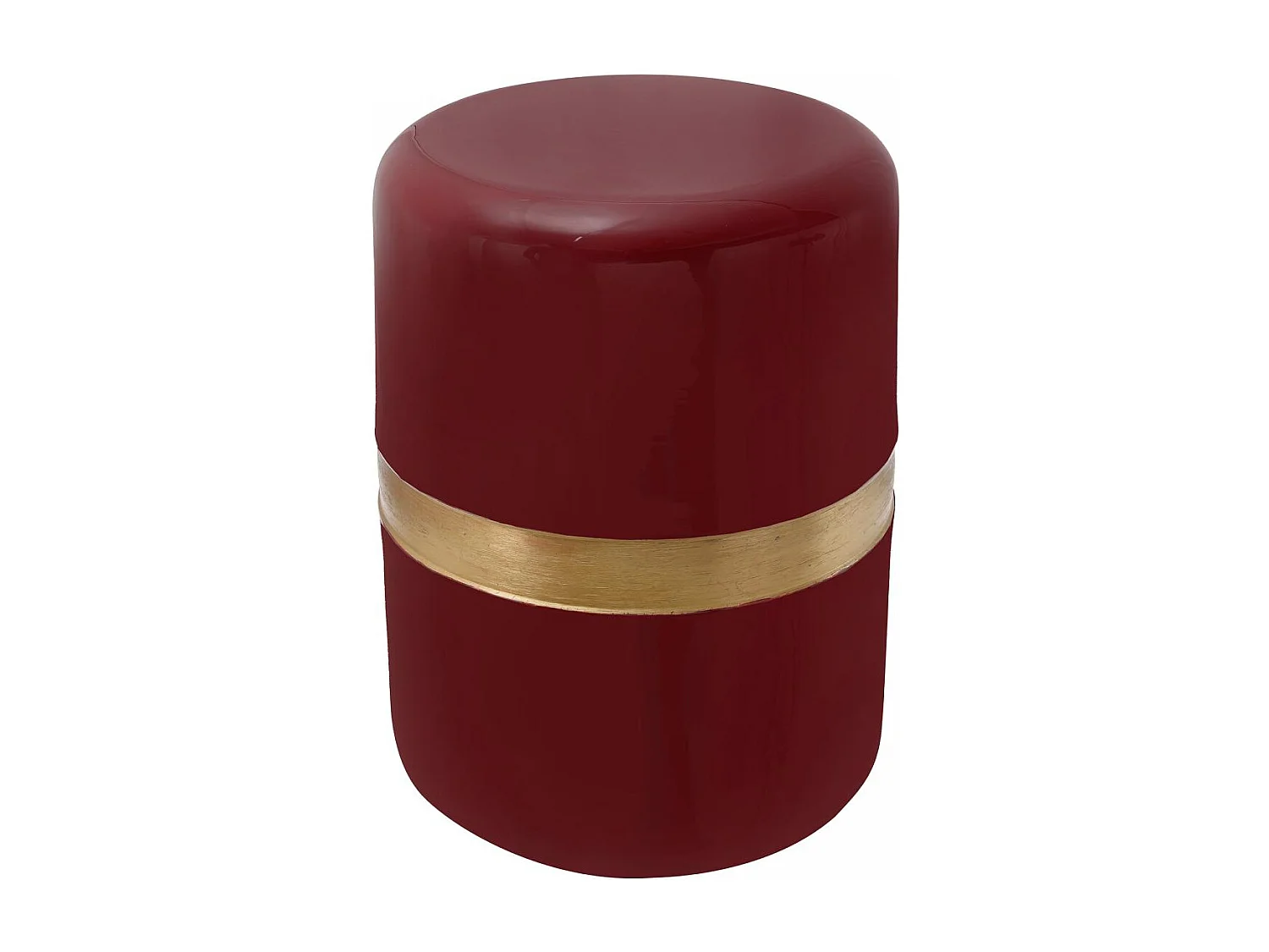 Table basse fait main en fer motif rétro-vintage EPA 36x36 prune