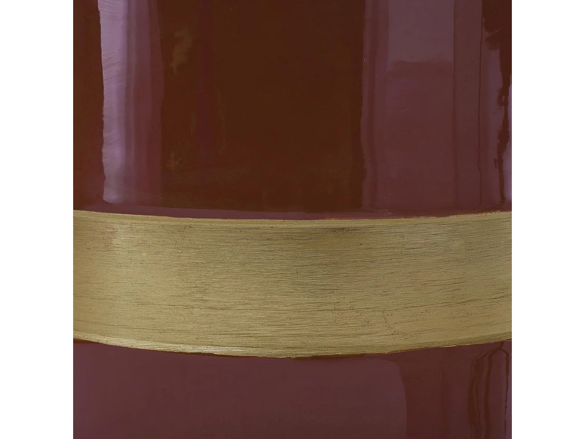 Table basse fait main en fer motif rétro-vintage EPA 36x36 prune