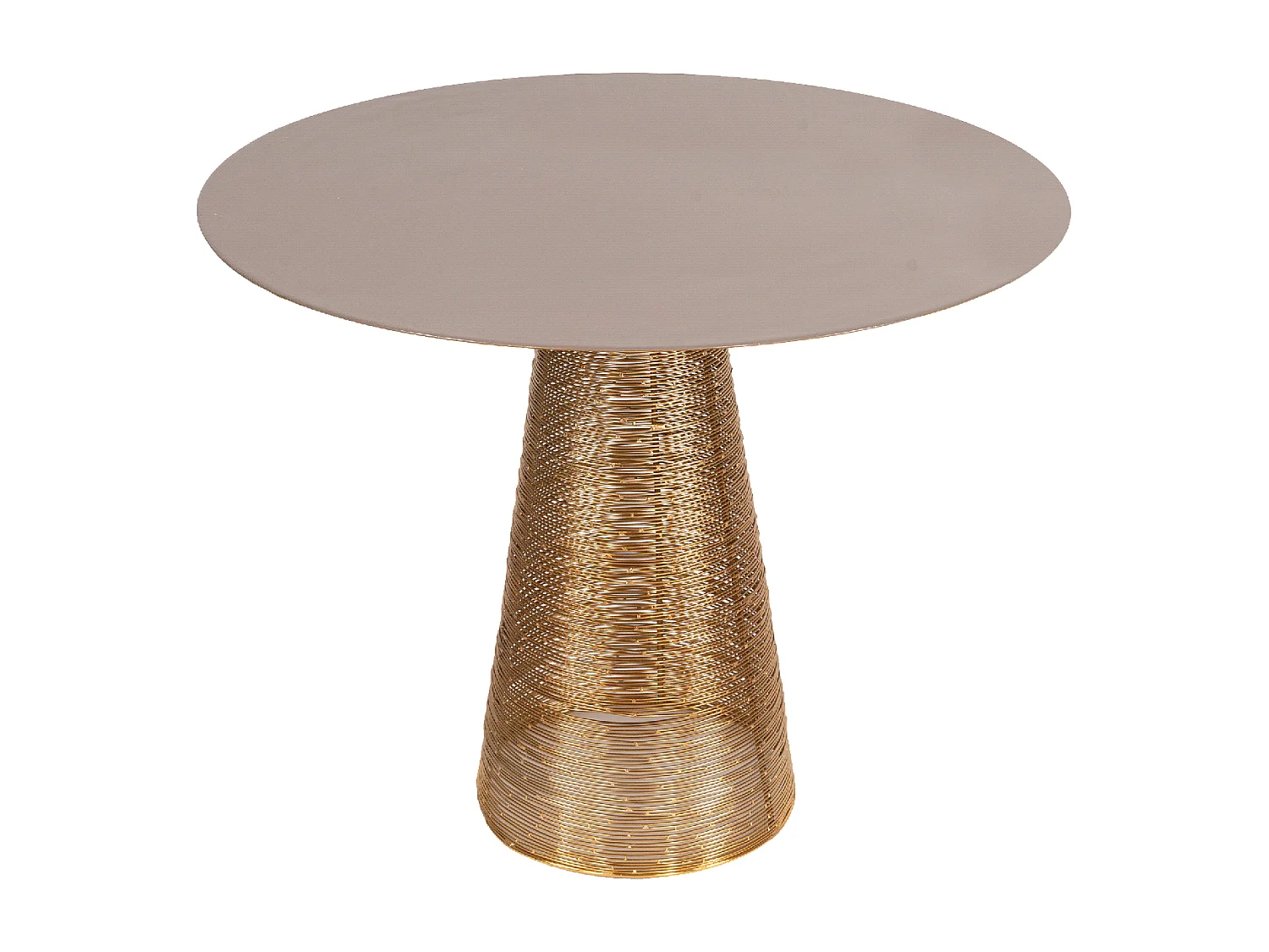 Table basse fait main en fer motif contemporain EBU 20x20 gris