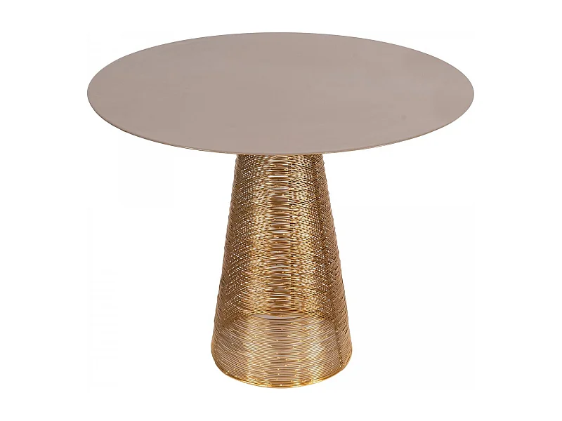 Table basse fait main en fer motif contemporain EBU 20x20 gris