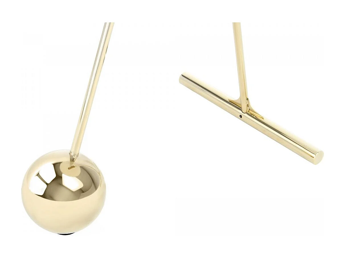 Table basse fait main en acier motif contemporain ELI 46x46 or et noir