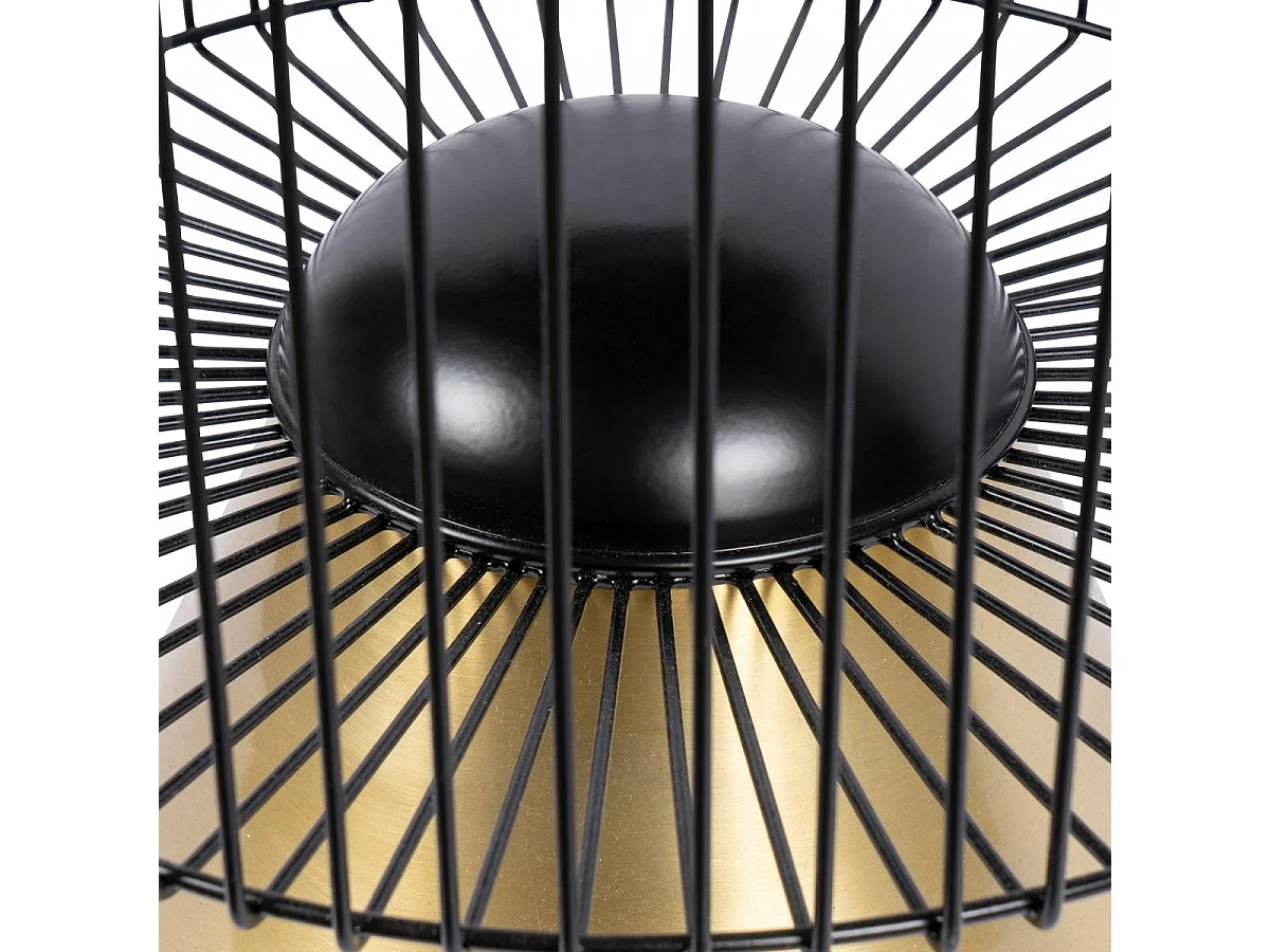 Table basse fait main en marbre EPE 51x51 marron et noir