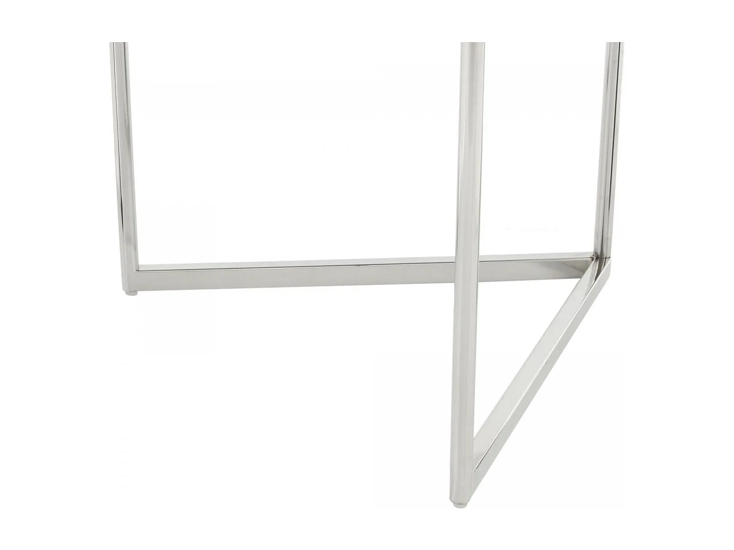 Table basse fait main en acier inoxydable EPO 50x50 noir et gris