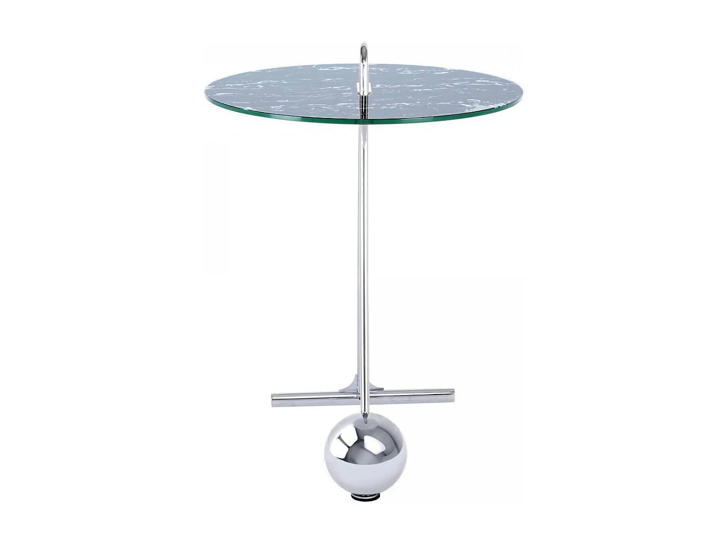 Table basse fait main en acier ELI 46x46 gris et noir