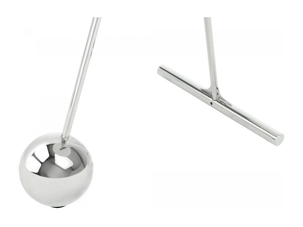 Table basse fait main en acier ELI 46x46 gris et noir