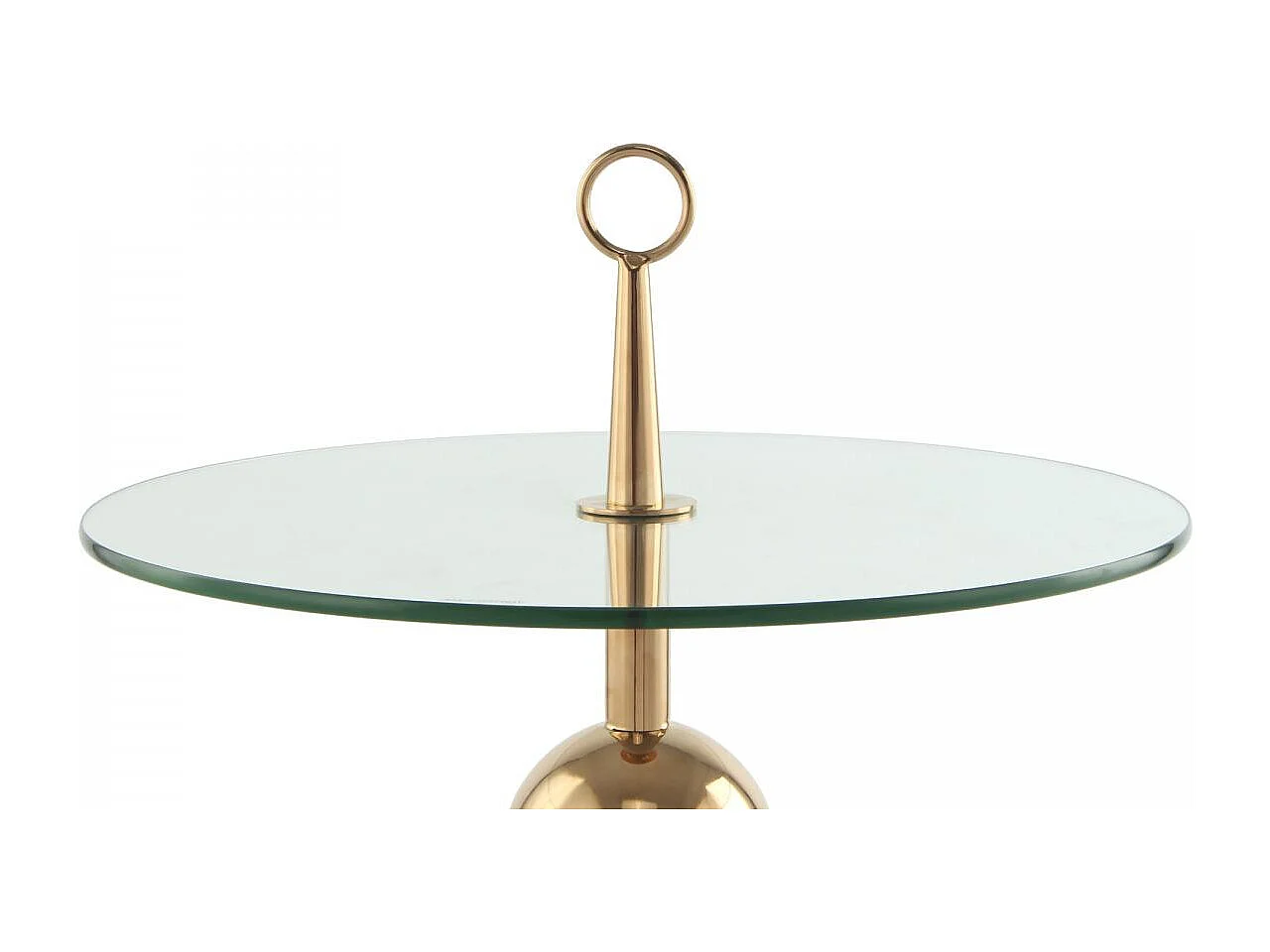 Table basse fait main en acier inoxydable ERO 46x46 rose or et clair