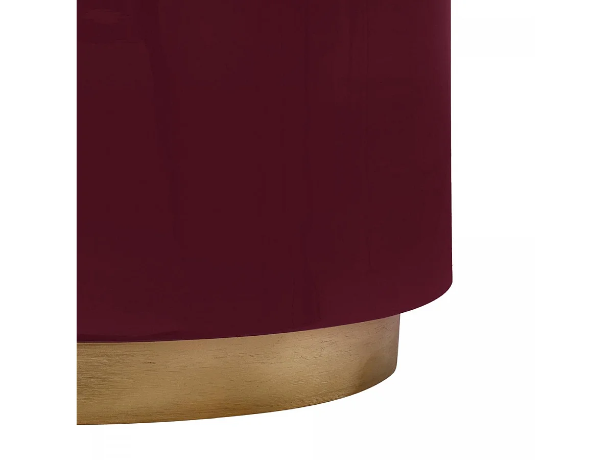 Table basse fait main en fer motif rétro-vintage ELA 52x52 baie