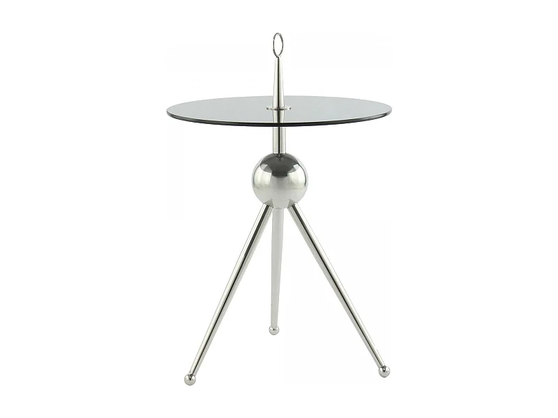 Table basse fait main EJI 46x46 gris clair et gris foncé