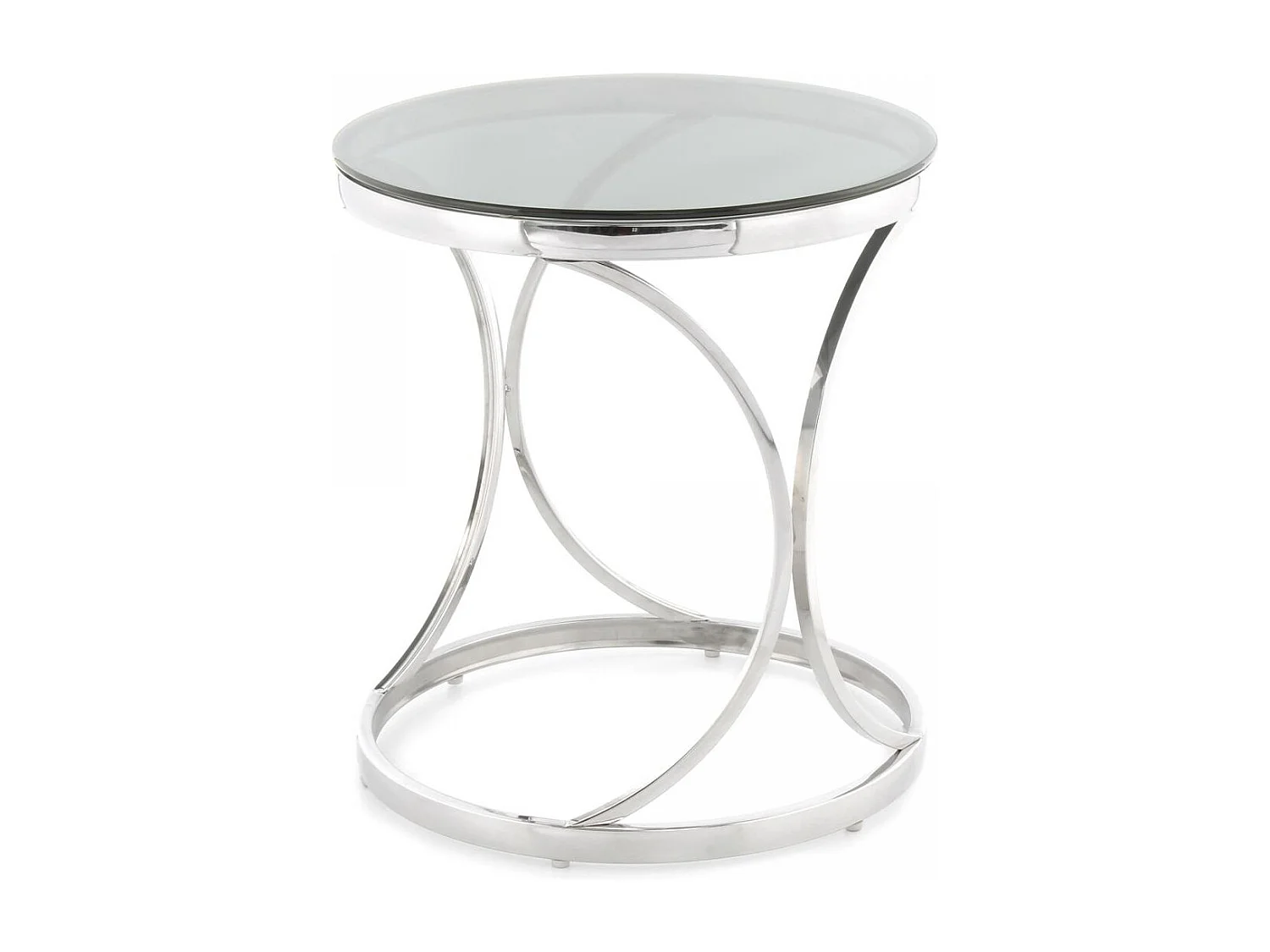 Table basse fait main en acier inoxydable EMU 50x50 noir et gris