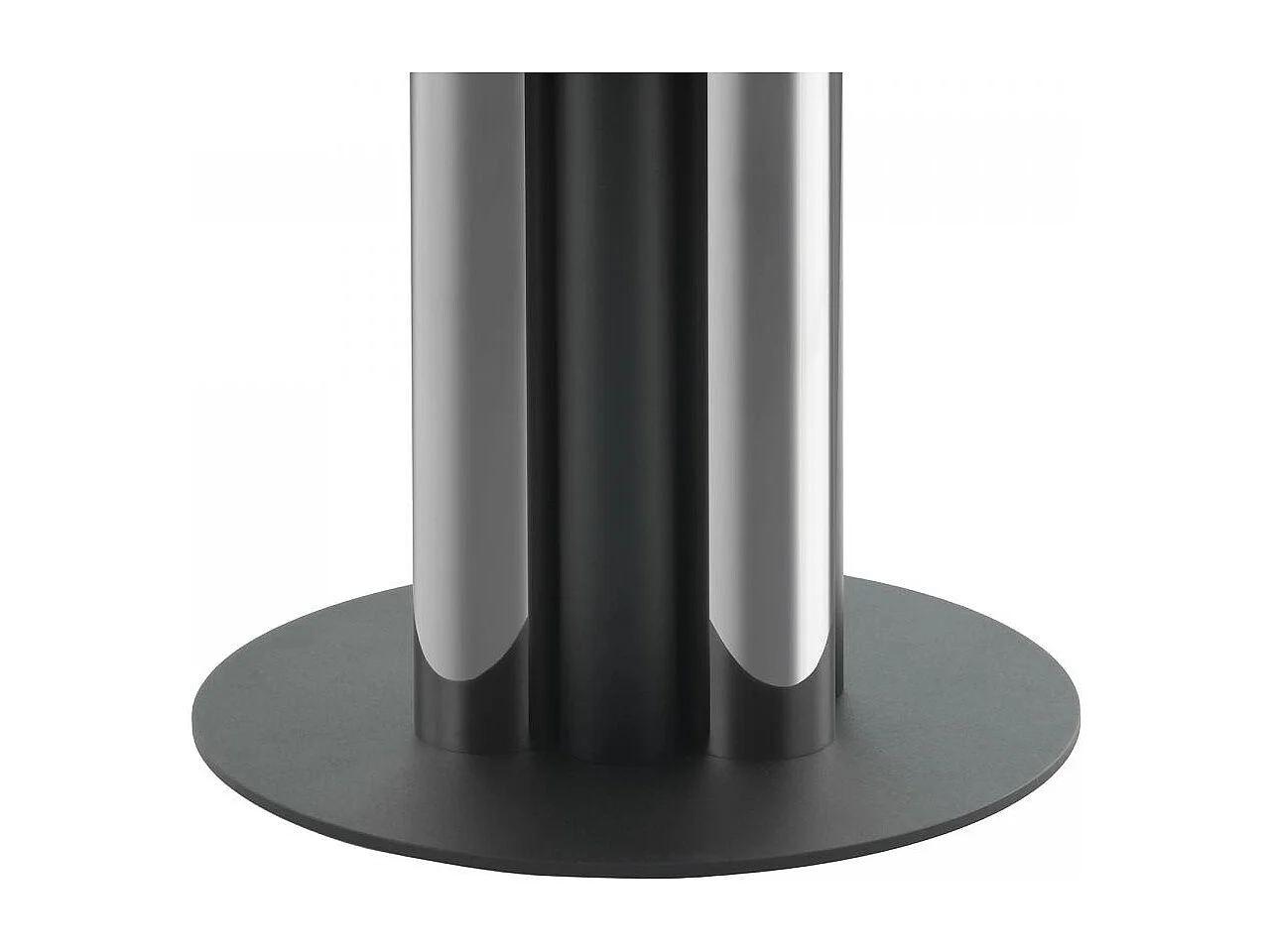 Table basse fait main en aluminium EHI 46x46 gris clair et gris foncé