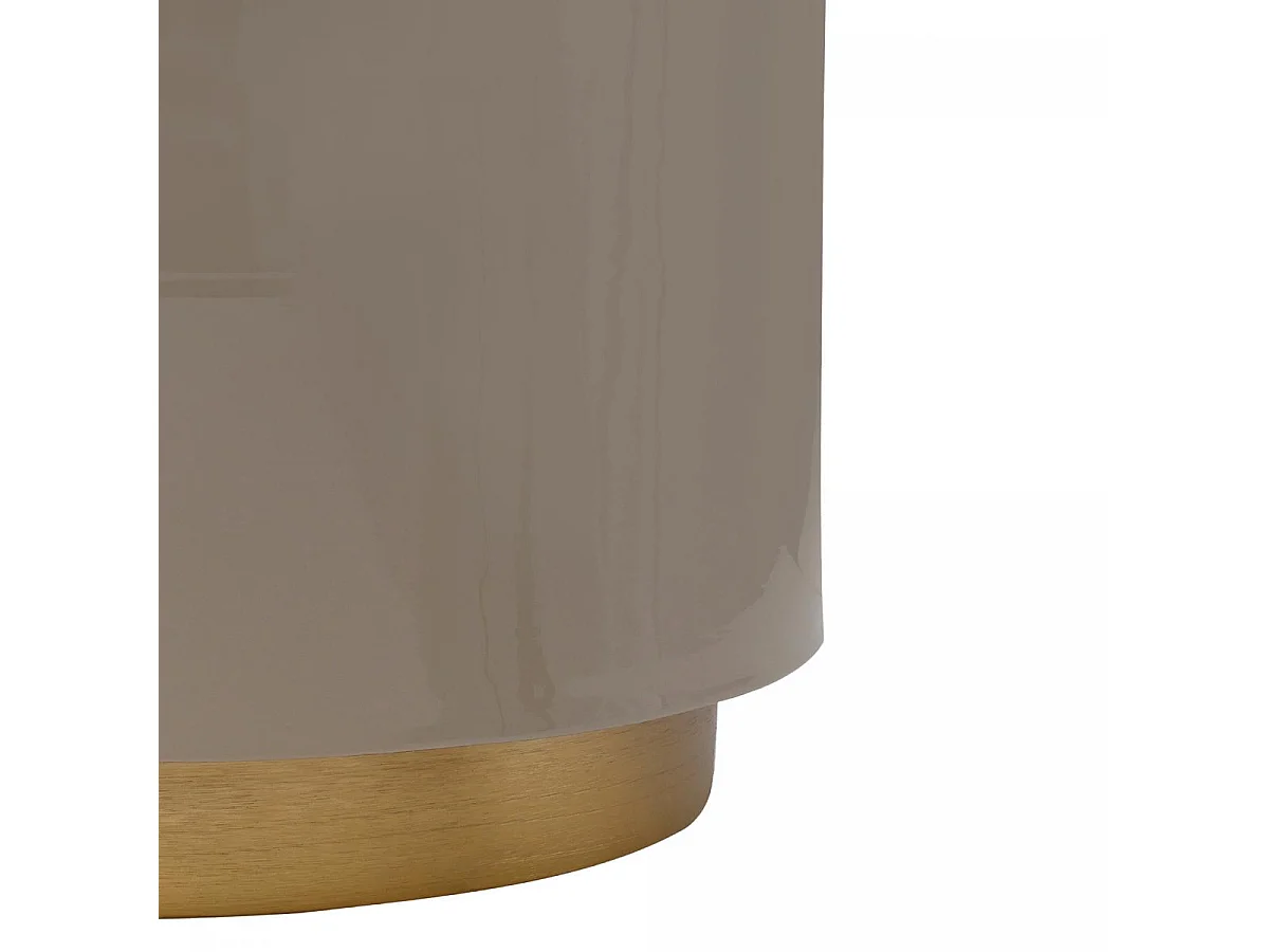 Table basse fait main en fer motif rétro-vintage ELA 52x52 gris