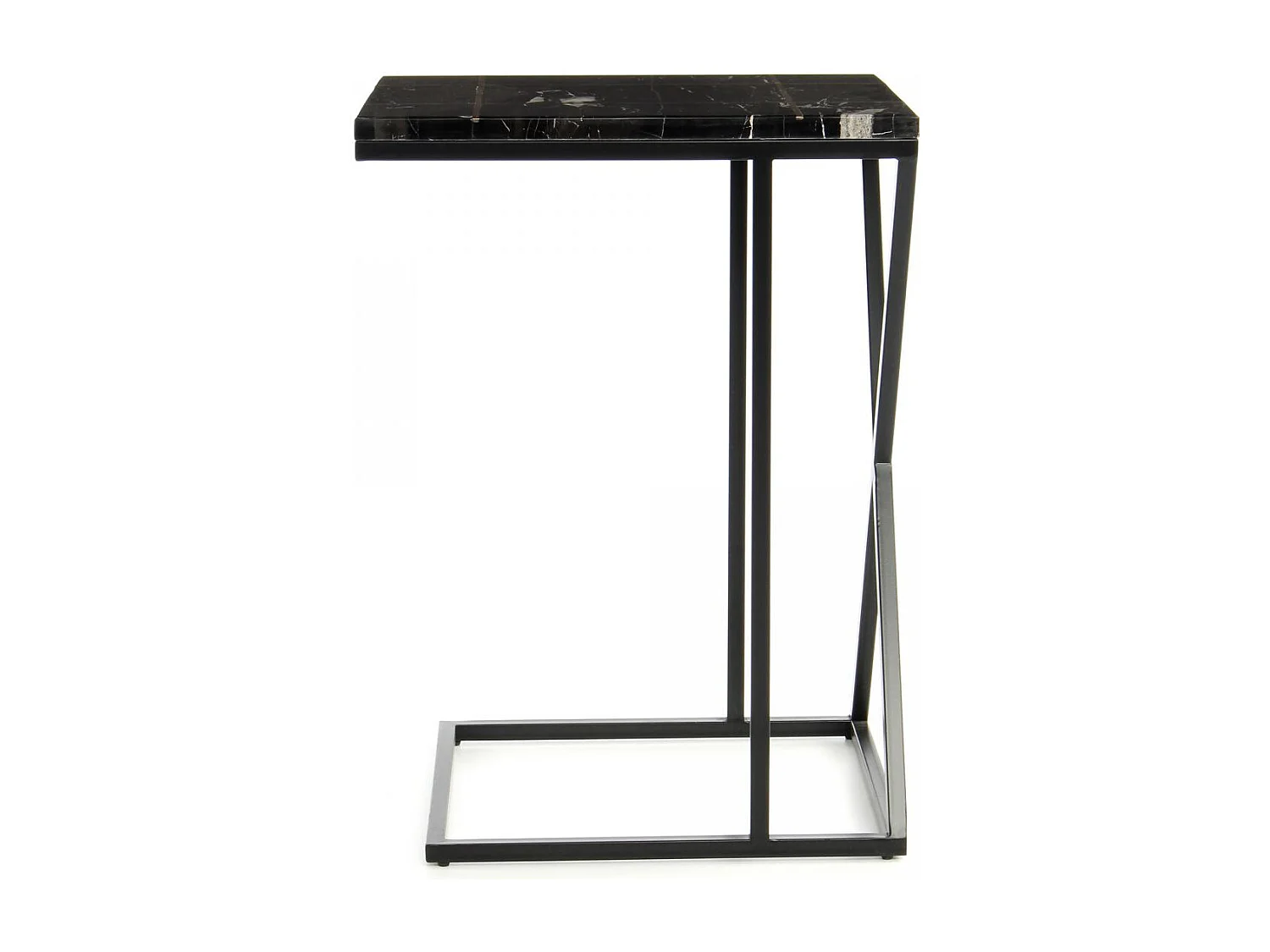 Table basse semi artisanal en marbre EJE 35x45 noir
