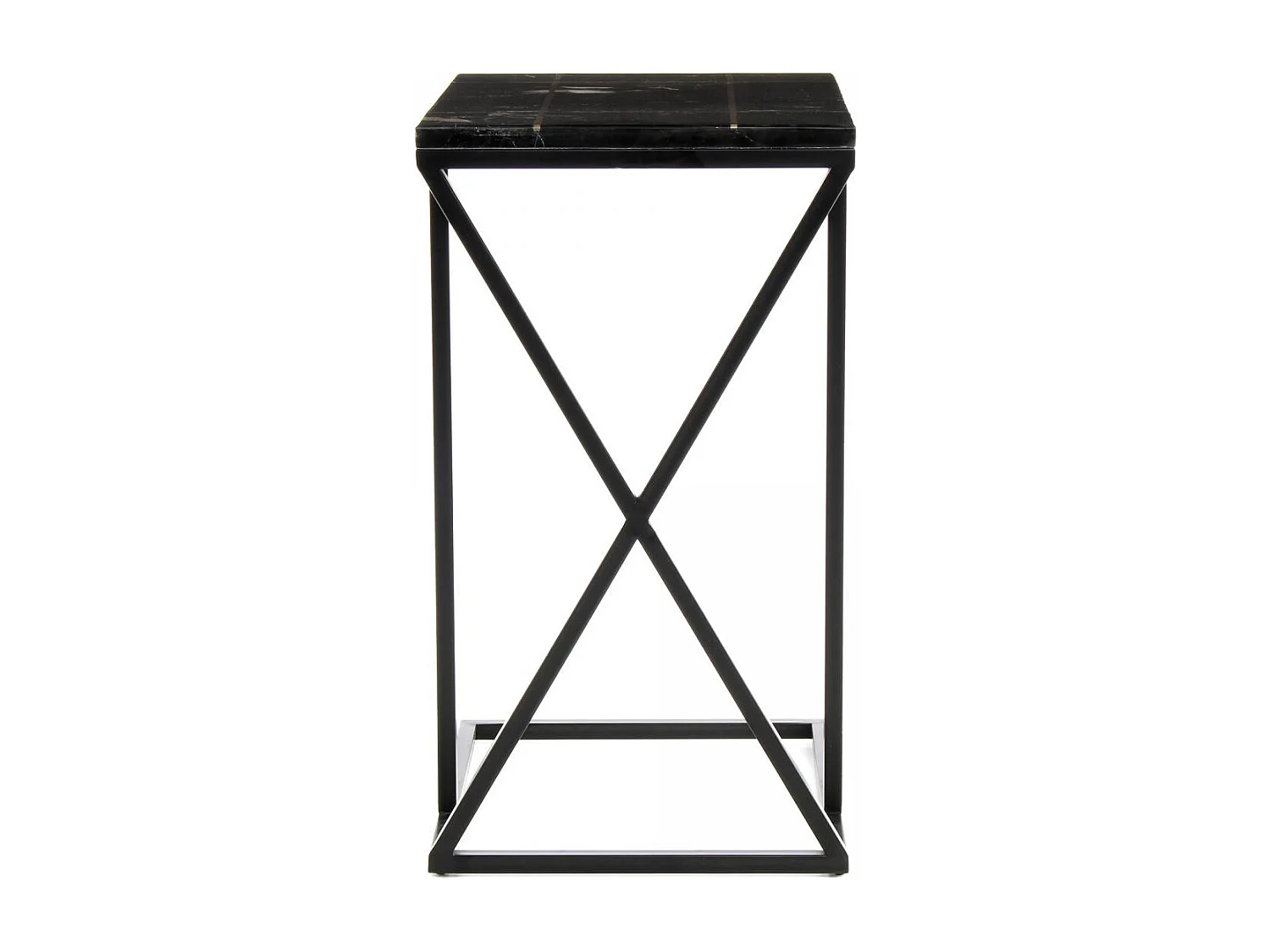 Table basse semi artisanal en marbre EJE 35x45 noir