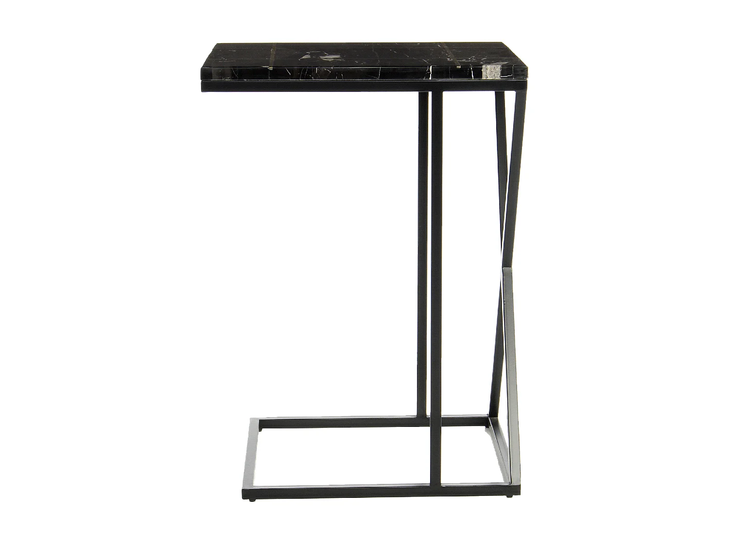 Table basse semi artisanal en marbre EJE 35x45 noir