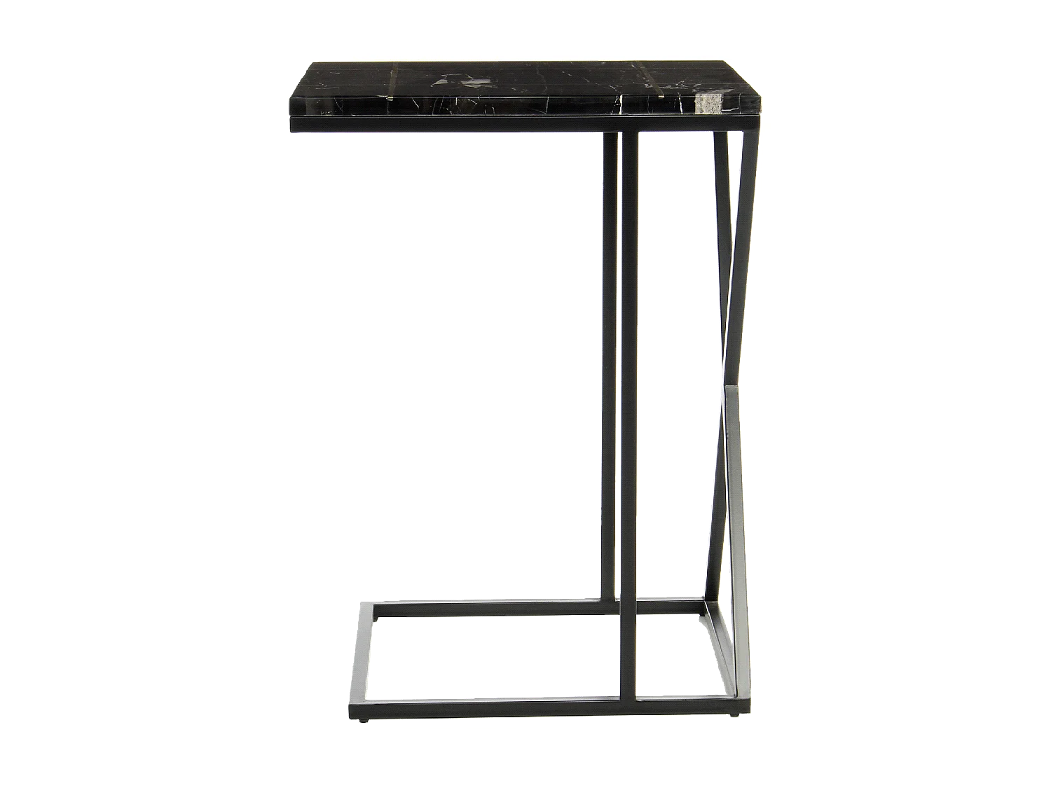 Table basse semi artisanal en marbre EJE 35x45 noir