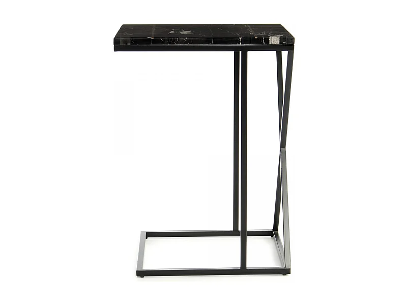 Table basse semi artisanal en marbre EJE 35x45 noir