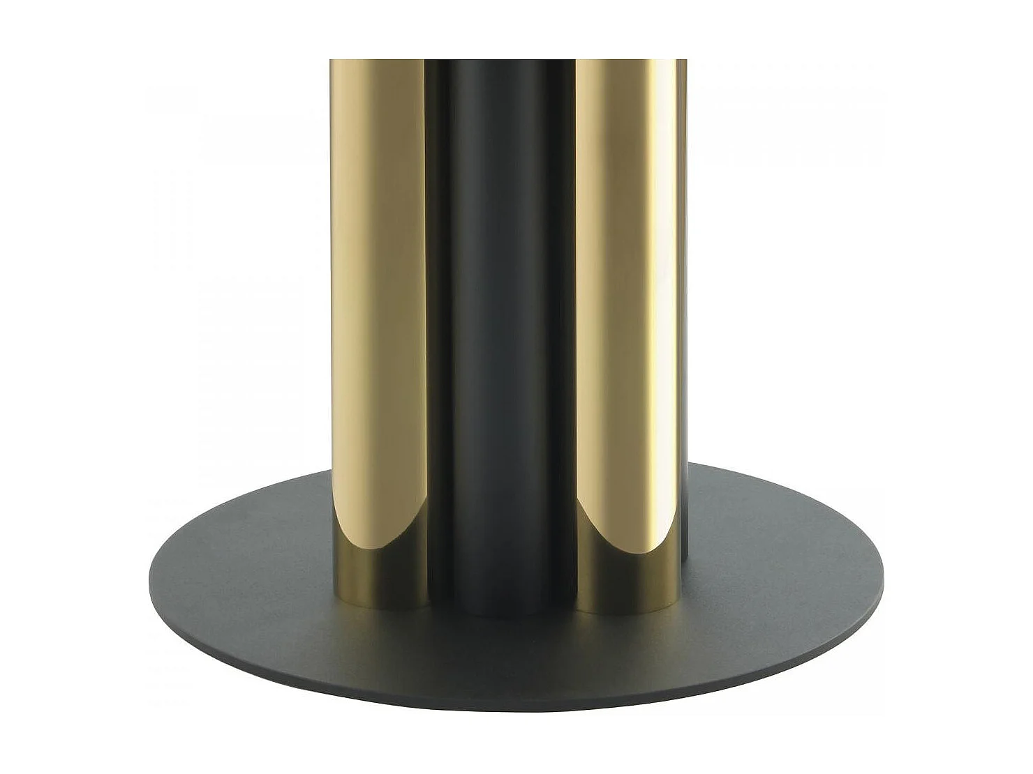 Table basse fait main en aluminium EHI 46x46 noir