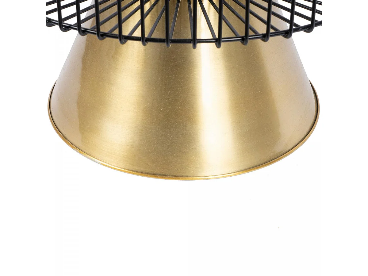 Table basse fait main en marbre EPE 51x51 vert et noir