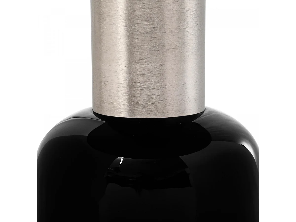 Table basse fait main en fer EVA 50x50 noir et gris