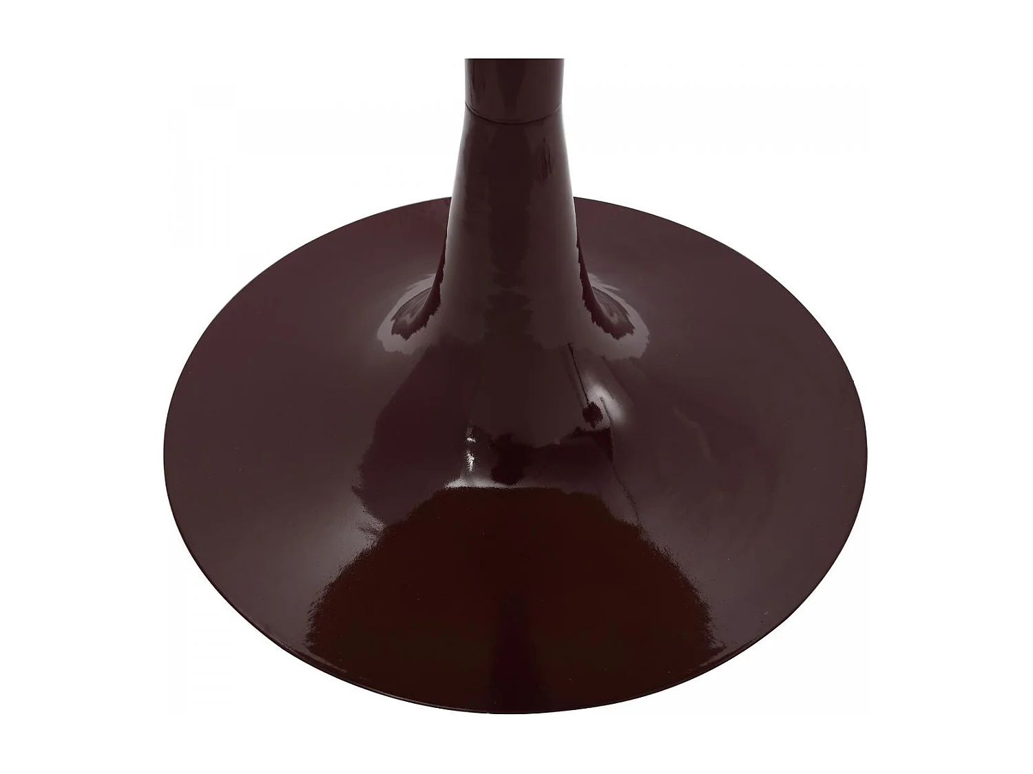 Table basse fait main en fer motif contemporain EXA 51x51 crème