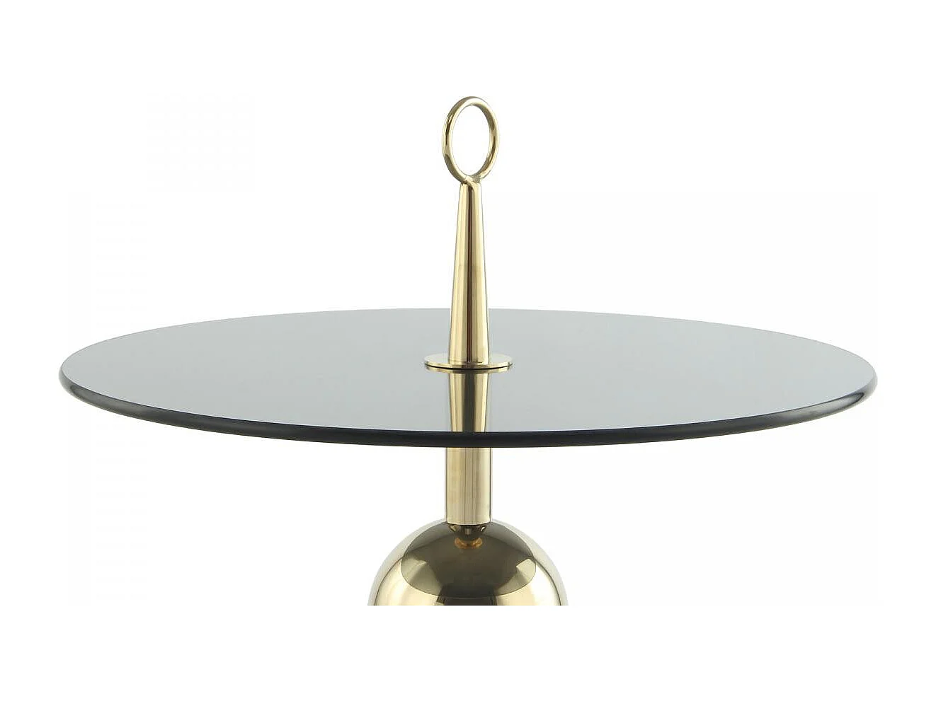 Table basse fait main en acier inoxydable ERO 46x46 crème