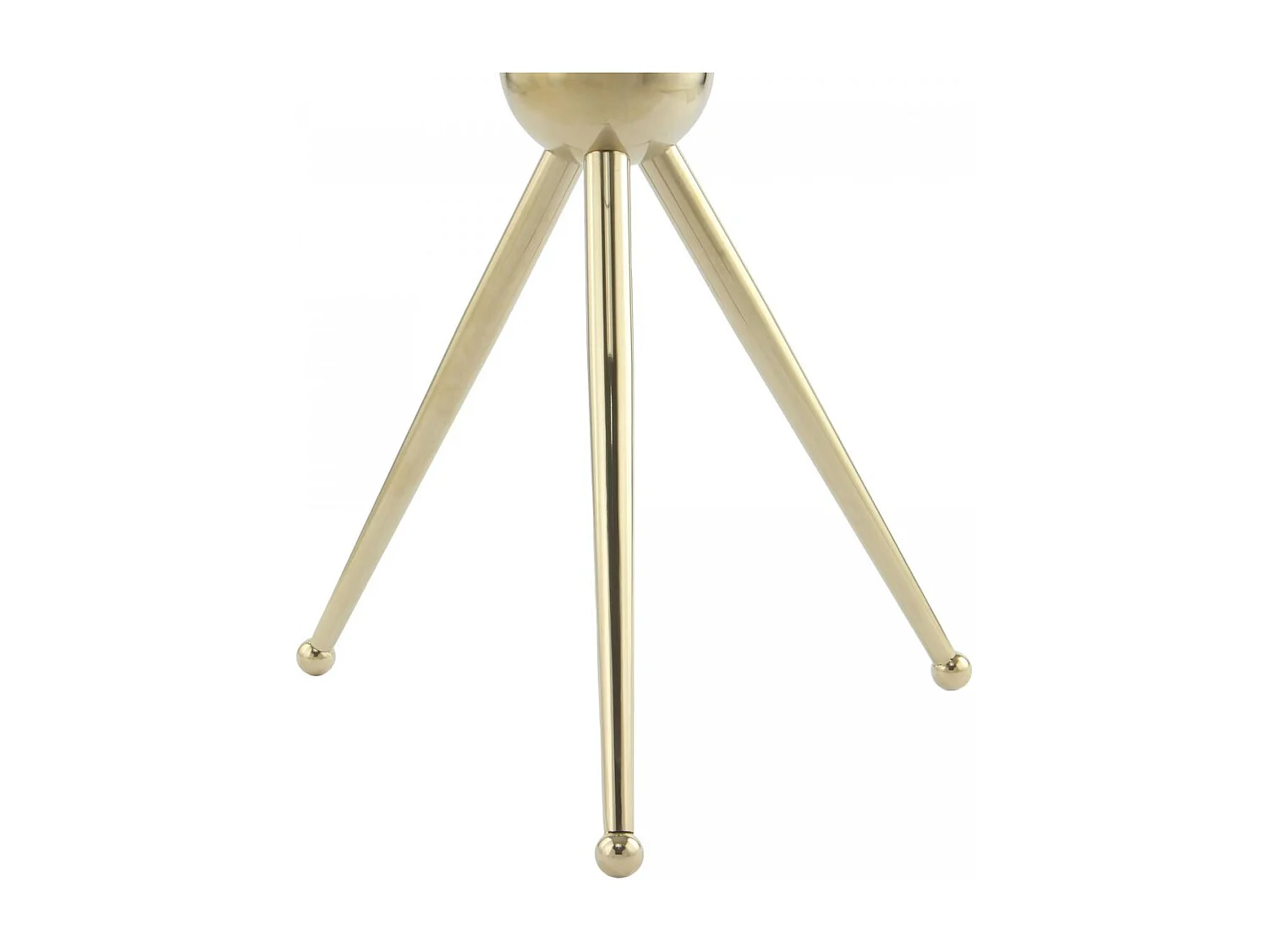 Table basse fait main en acier inoxydable ERO 46x46 crème