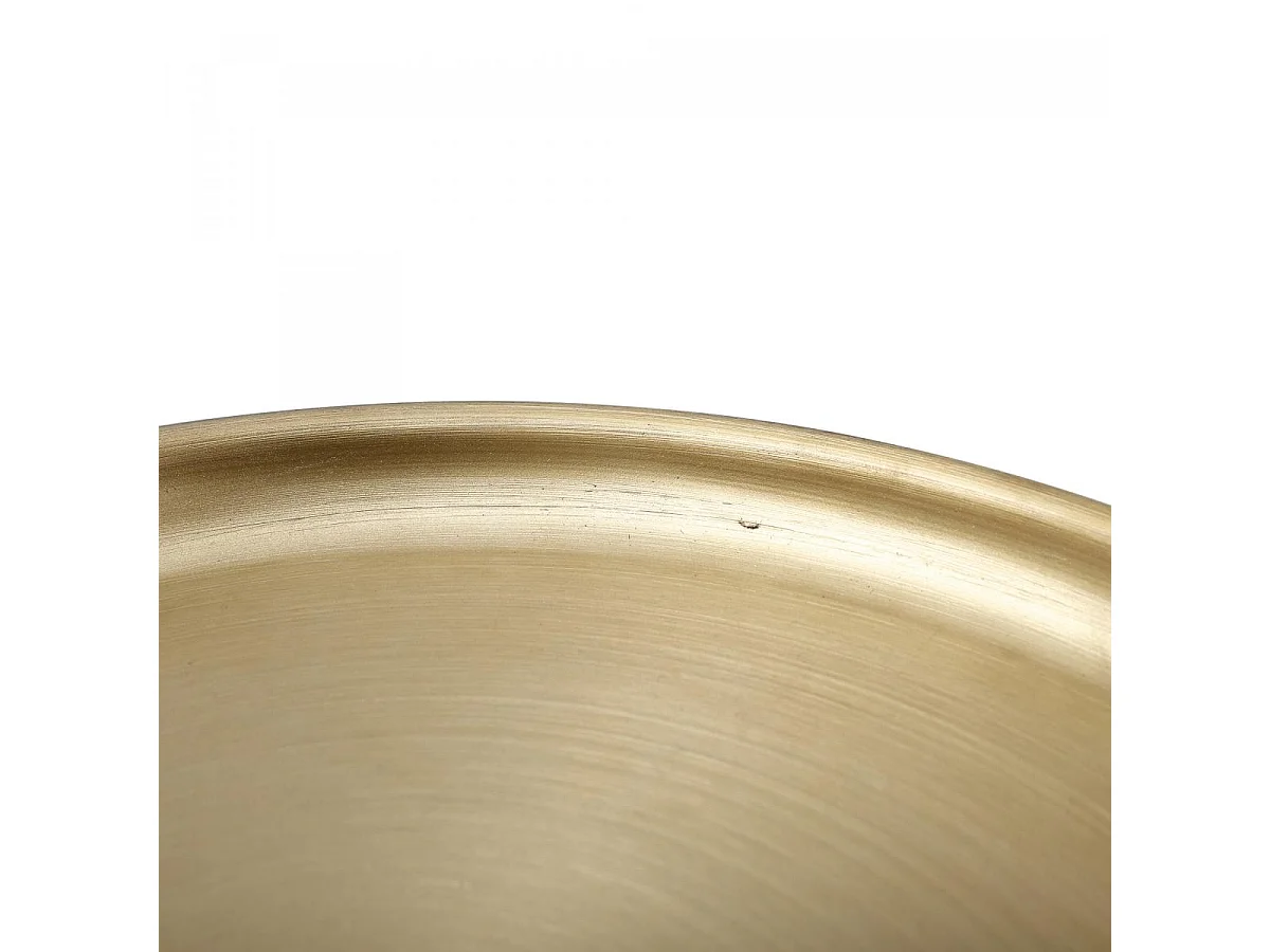 Table basse fait main en fer EJA 32x32 vieux rose et or