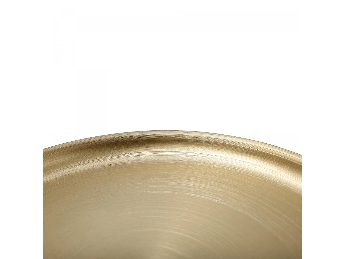 Table basse fait main en fer EJA 32x32 corail et or