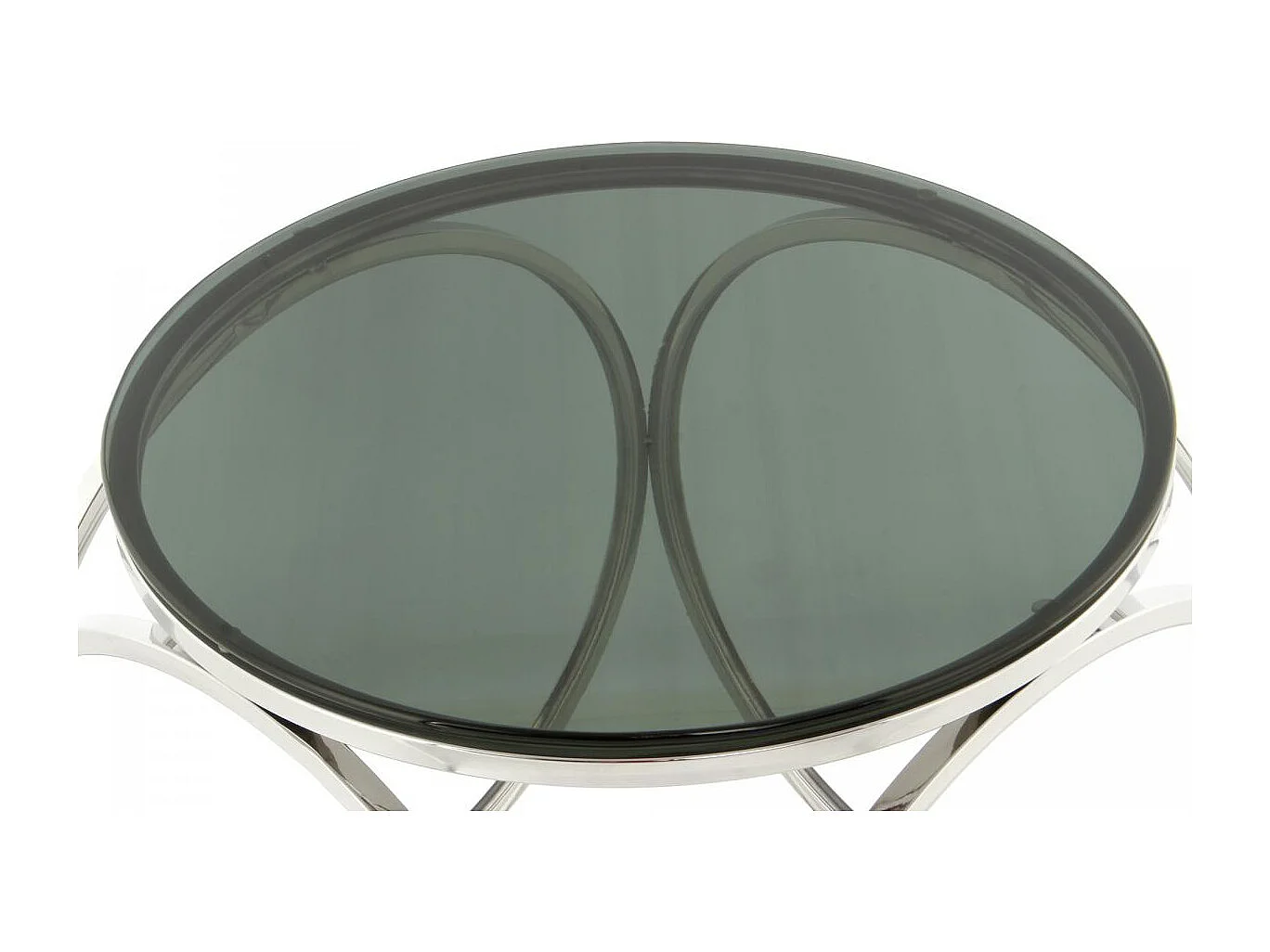 Table basse fait main en acier inoxydable ENU 40x40 noir et gris