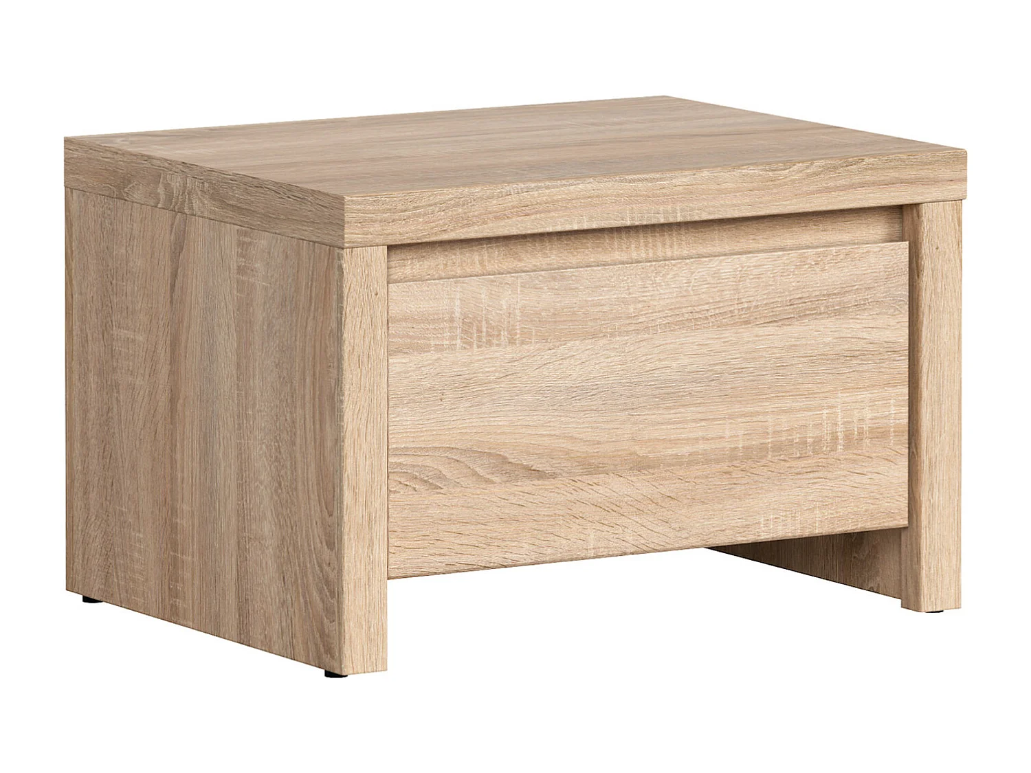 Table de chevet Table de nuit avec tiroir, coloris chêne Sonoma - Longueur 51 x Profondeur 40,5 x Hauteur 33,5 cm